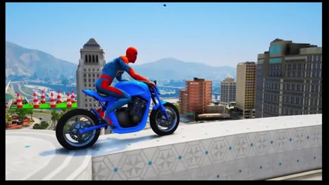GTA V Epic New Stunt Race For Car Raching Challenge