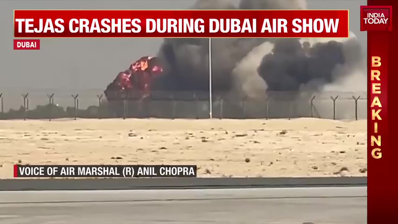 tejas dubai crash