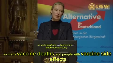 German AfD leader Alice Weidel pledges to ＂hold accountable＂ those who censored vaccine critics