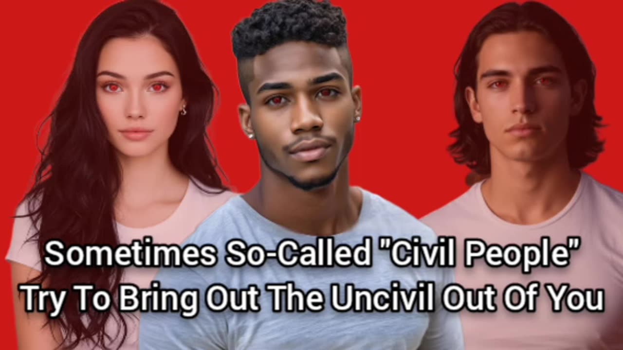 Sometimes "Civilized People" Can Be Uncivil, And Try To Get The Uncivil Out Of You