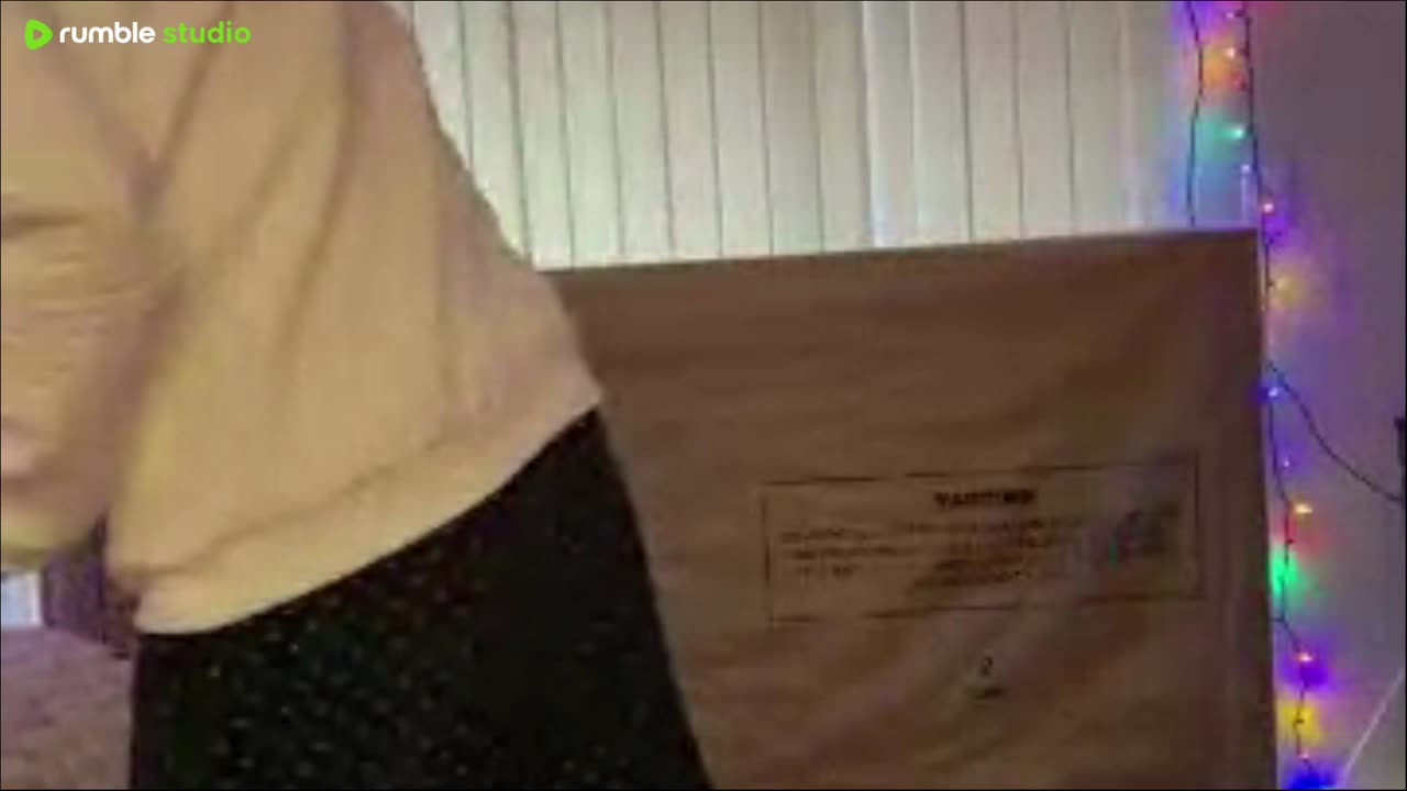 Unboxing my tv, I won from work.