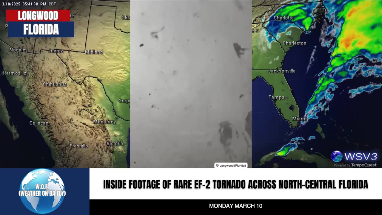 Rare EF2 Tornado Wreaks Havoc in Seminole County! 🌪 #shorts #weatherupdate