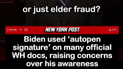 Biden Used ‘Autopen Signature’ on Many Official Documents, Raising Concerns over His Awareness