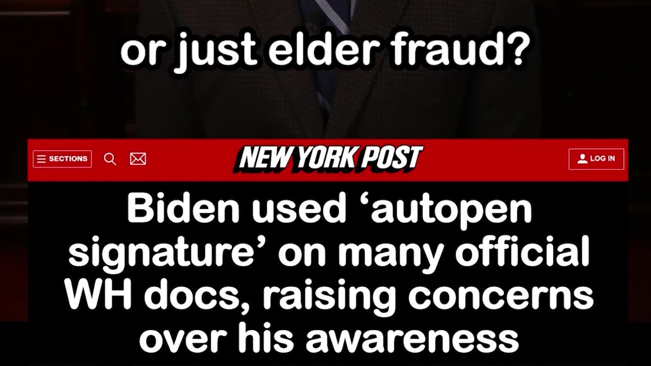 Biden Used ‘Autopen Signature’ on Many Official Documents, Raising Concerns over His Awareness