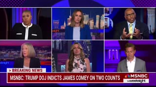They are losing it over on MSDNC about Comey being indicted.