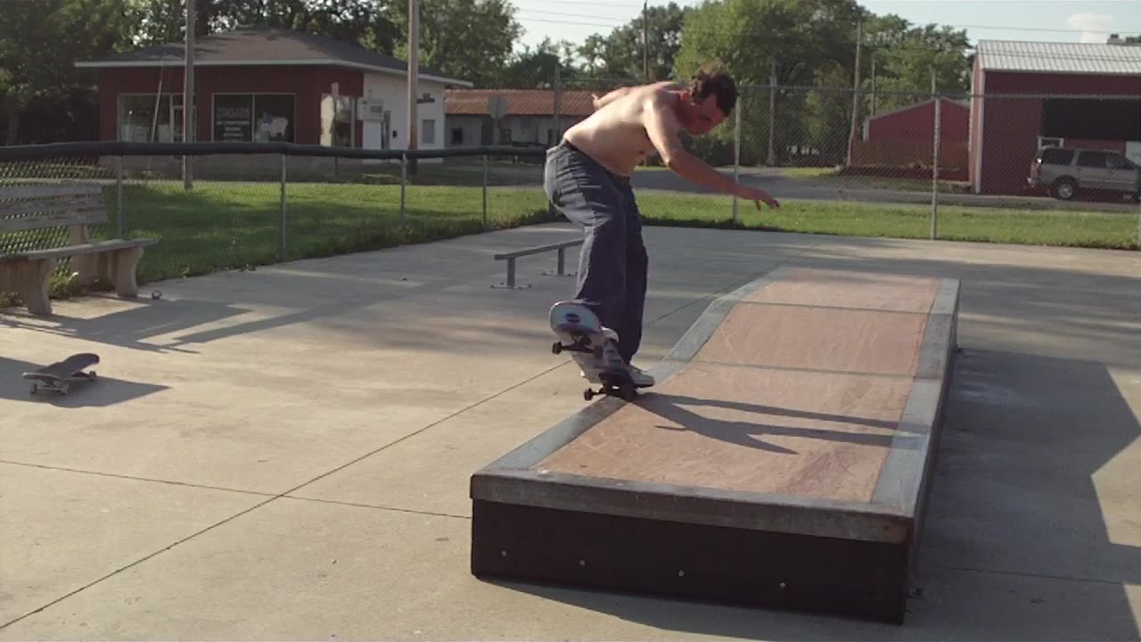 Epic 5-0 Grind at Rotary Skate Park | Flora, Illinois Skateboarding Trick