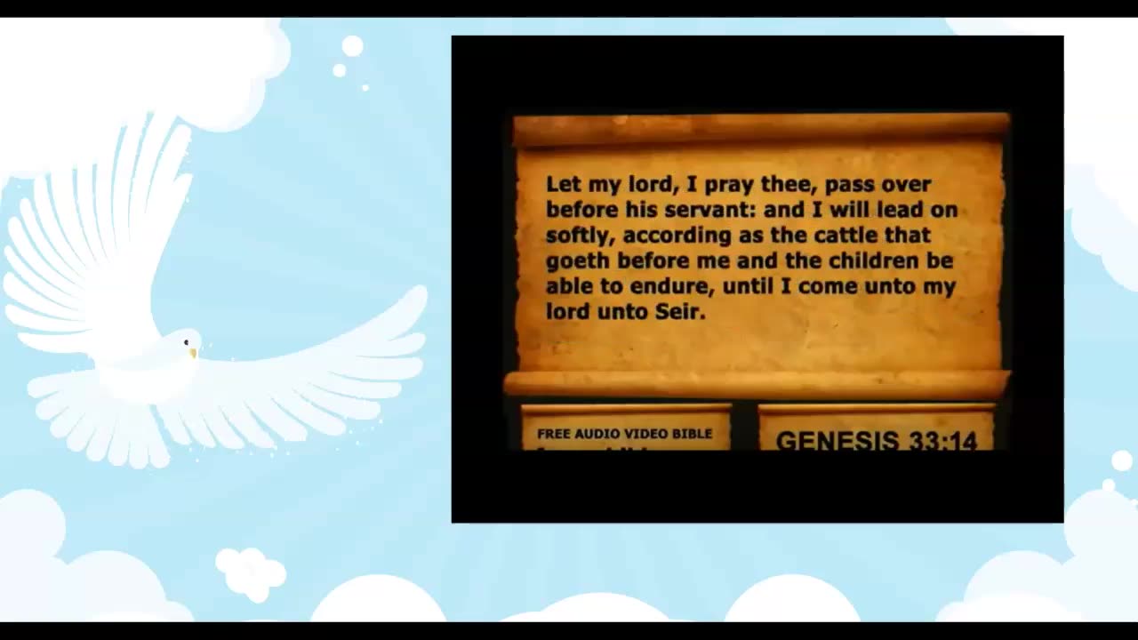Audio Bible with KJV Text Genesis Chapter 33