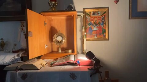 Holy Mass - For peace and justice! Adoration! Homily on preparing against spiritual attacks