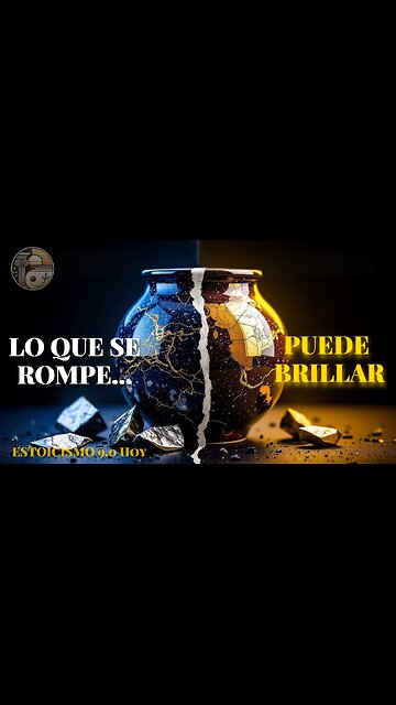 Lo que SE ROMPE puede BRILLAR (sabiduría estoica)#estoicismopractico #desarrollopersonal#pazinterior