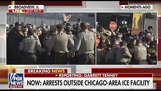 Mass Arrests Of Liberal Protestors Outside ICE Facility In Broadview, IL.