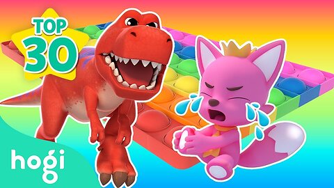 [BEST] Learn Colors and Songs for Kids 2024｜Pop It + Slide + Boo Boo Song and More｜Hogi Pinkfong