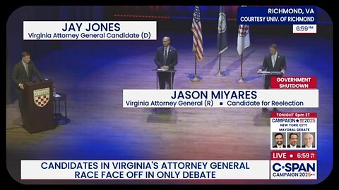 HIGHLIGHTS: Jay Jones vs. Jason Miyares Virginia AG Debate - Oct. 16, 2025
