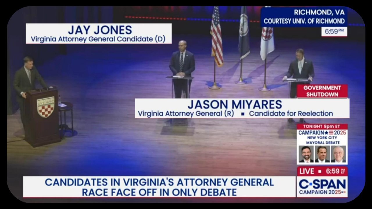 HIGHLIGHTS: Jay Jones vs. Jason Miyares Virginia AG Debate - Oct. 16, 2025