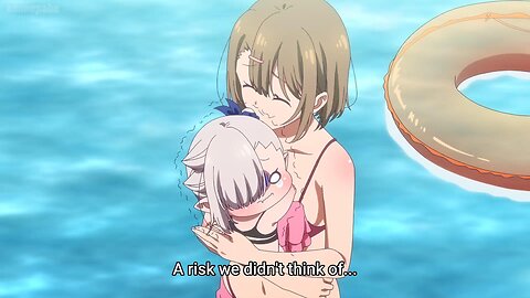 vampires arnt good swimmers | Li'l Miss Vampire Can't Suck Right