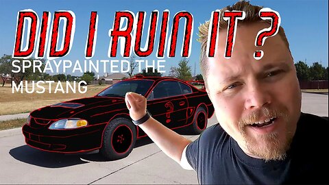 Repainting the offroad Rally Mustang with spray paint!