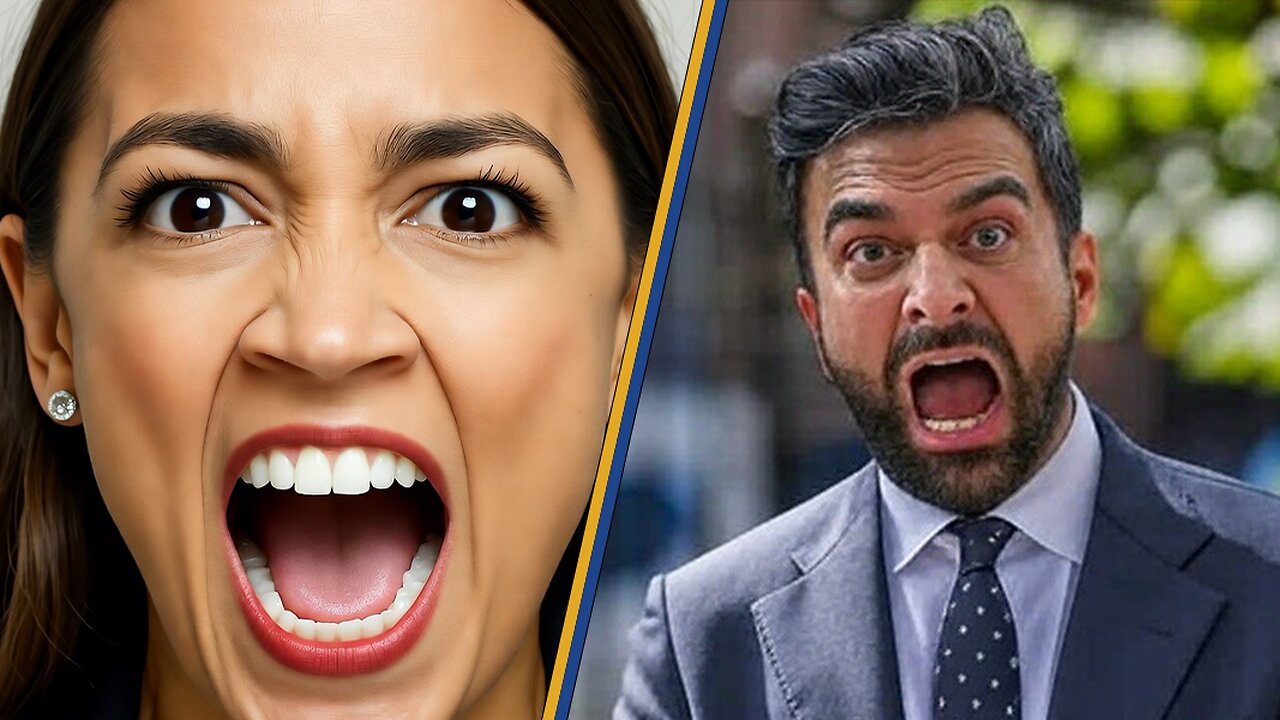 AOC Screams In Multi Accent Unhinged Rant At NYC Zohran Mamdani Rally | Drew Hernandez