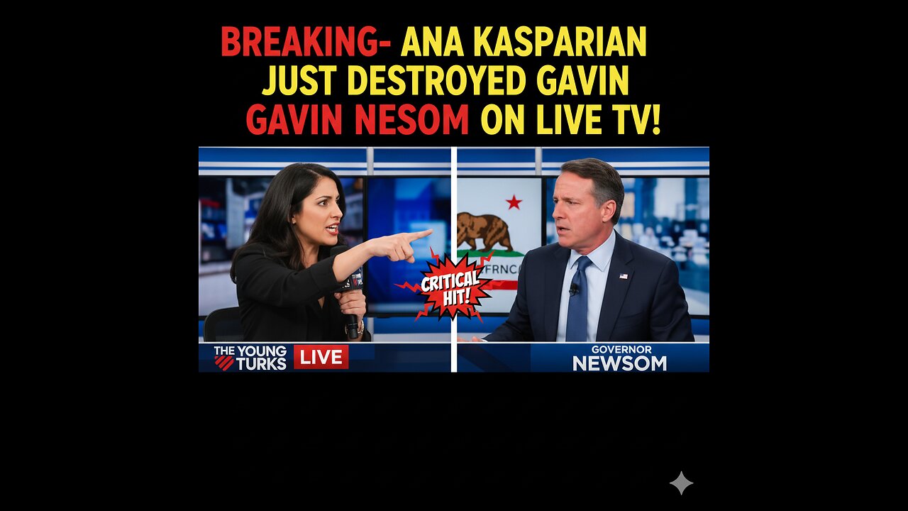 BREAKING- Ana Kasparian Just DESTROYED Gavin Newsom On LIVE TV!