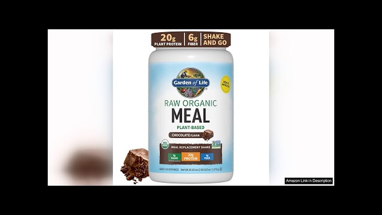 Garden of Life Raw Organic Meal Replacement Shakes - Chocolate Plant Based Review