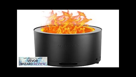 VEVOR Smokeless Fire Pit Stove Bonfire 19.3 in Dia Wood Burning Stainless Review