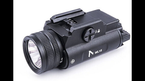 NEXTORCH WL15 Tactical Pistol Light - 1,200 Lumens + Rechargeable Batteries