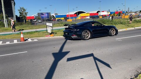 Porsche Leaving Car Meet