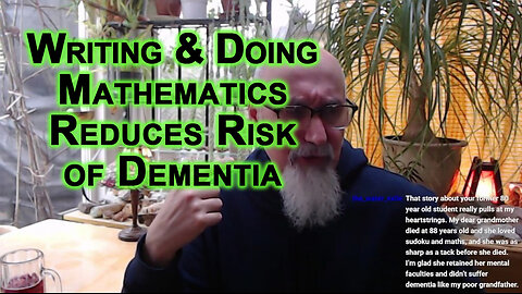 Writing and Doing Mathematics Reduces Risk of Dementia: Stay Sharp, Mental Health Advice