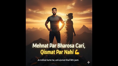 Mehnat Par Bharosa Karo, Qismat Par Nahi | Hindi Urdu Motivational Short | Hard Work Inspiration