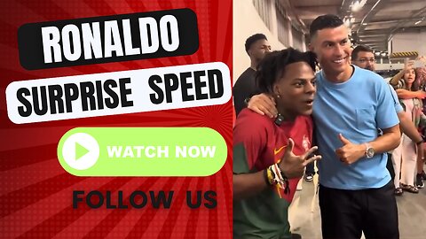 ⚽Ronaldo Surprise Speed: A Moment That Shocked Everyone! 😳