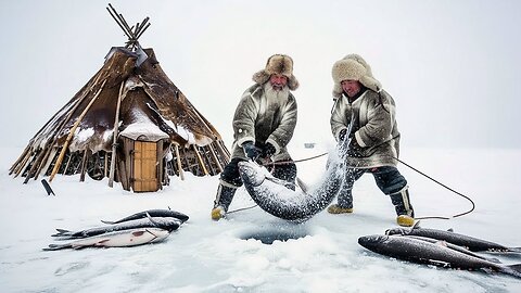 90-Year-Old Woman vs 1000 Wolves to Save Her Snow Sheep at –71°C _ Yakutia Survival