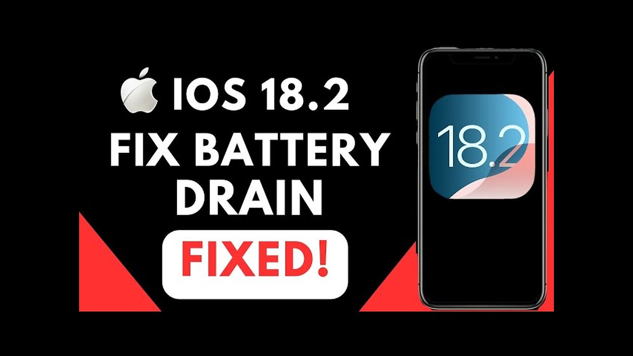 iOS 18.2 - How To Fix Battery Drain