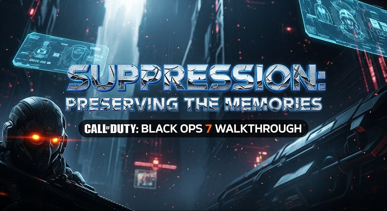 Suppression. Preserving the Memories ► Call of Duty Black OPS 7 walkthrough