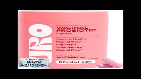 URO Vaginal Probiotics for Women pH Balance with Prebiotics & Lactobacillus Probiotic Review