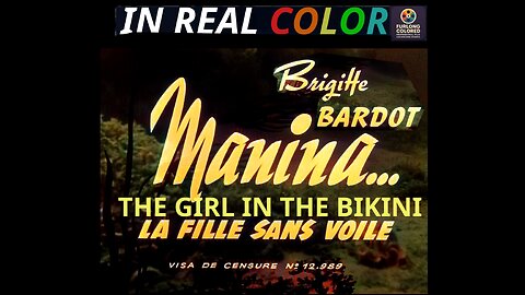 🌊 La Fille sans voile (Manina) — The Girl in the Bikini (1952) — In Real Color — 1080p — Full Movie