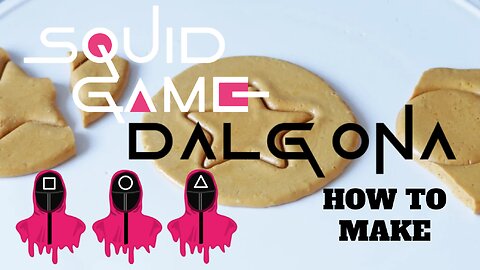 Squid Game Dalgona Cookie (HOW TO MAKE)