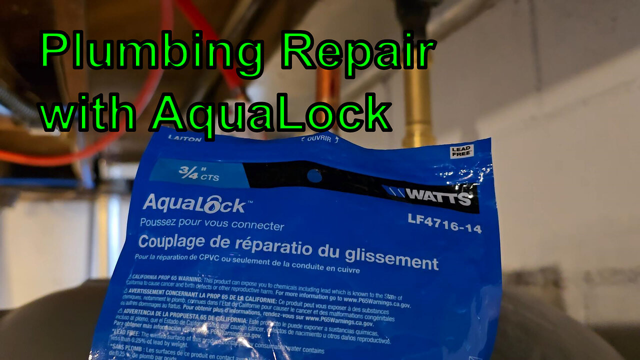 Plumbing Repair with AquaLock