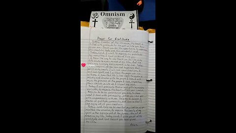 Prayer for gratitude