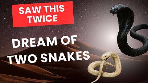 Dream Of Two Snakes - Saw This Twice #dream #snake