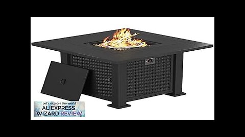 28 Inch Outdoor Gas Fire Pit Table 50000 BTU Steel Propane Firepit Review