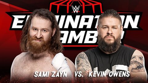 Sami Zayn Vs Kevin Owens WWE Elimination Chamber Unsanctioned Match