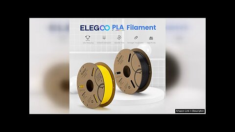 ELEGOO PLA Filament 1.75mm Black 1KG, 3D Printer Filament Review