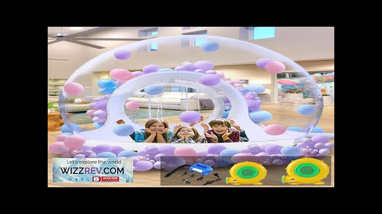 TPU Inflatable Bubble House 10 FT Upgraded Double Air Duct Commercial Review