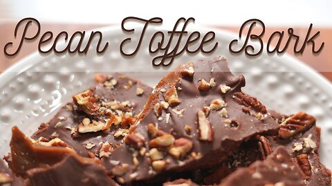 So ADDICTIVE * Pecan Toffee Bark Recipe