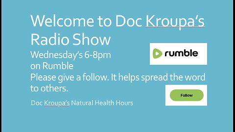 Doc Kroupa's Natural Health Hours 2-12-25