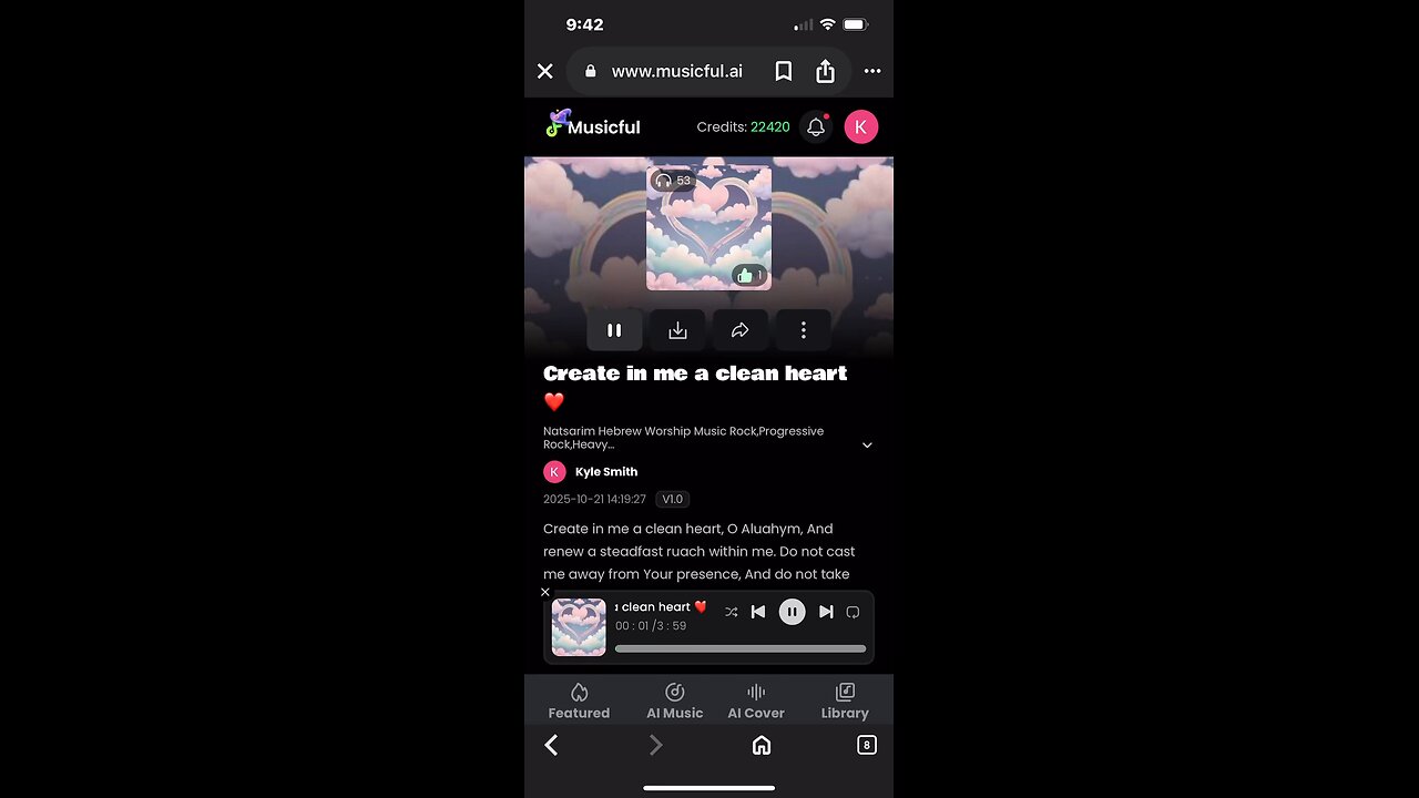 Create in me a clean heart ❤️