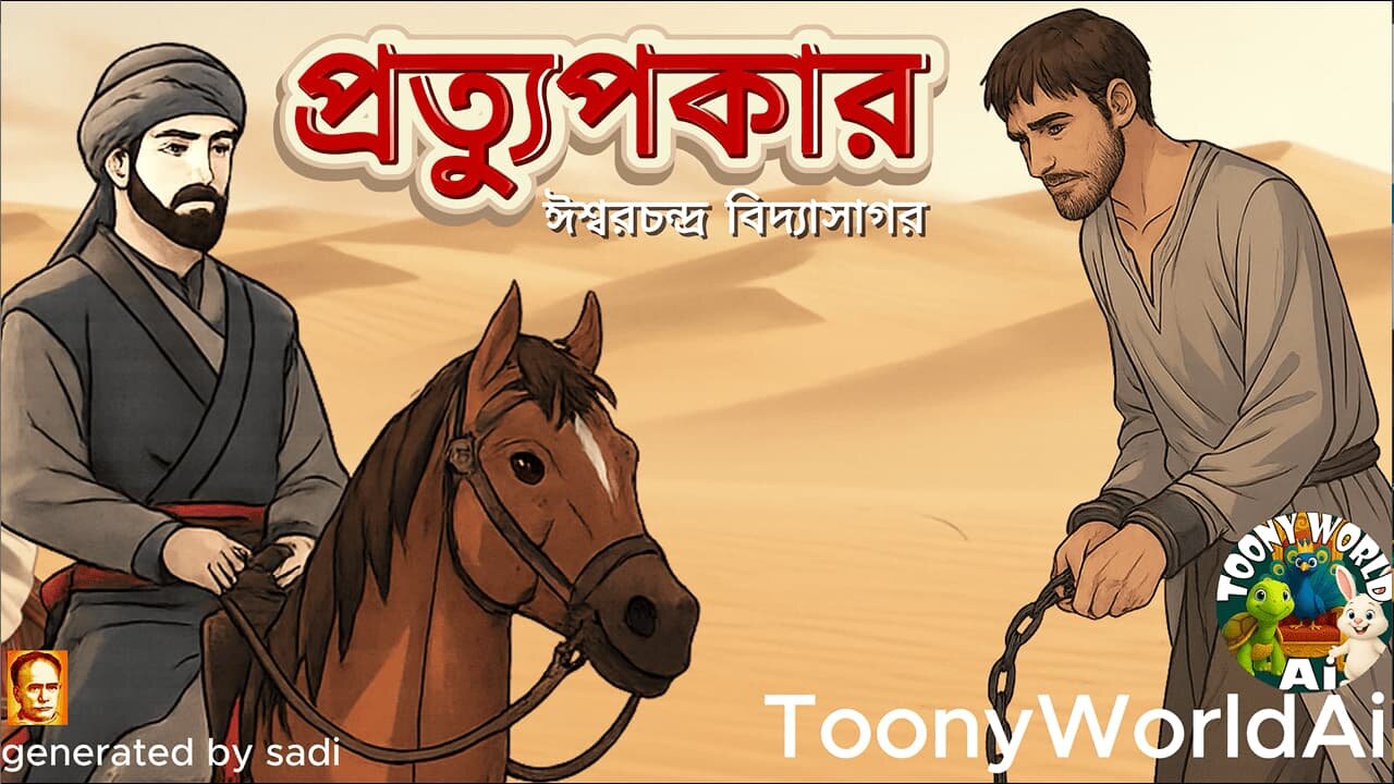 প্রত্যুপকার | ঈশ্বরচন্দ্র বিদ্যাসাগর | কৃতজ্ঞতার গল্প | Prottupokar | Moral Story | ToonyWorldAi