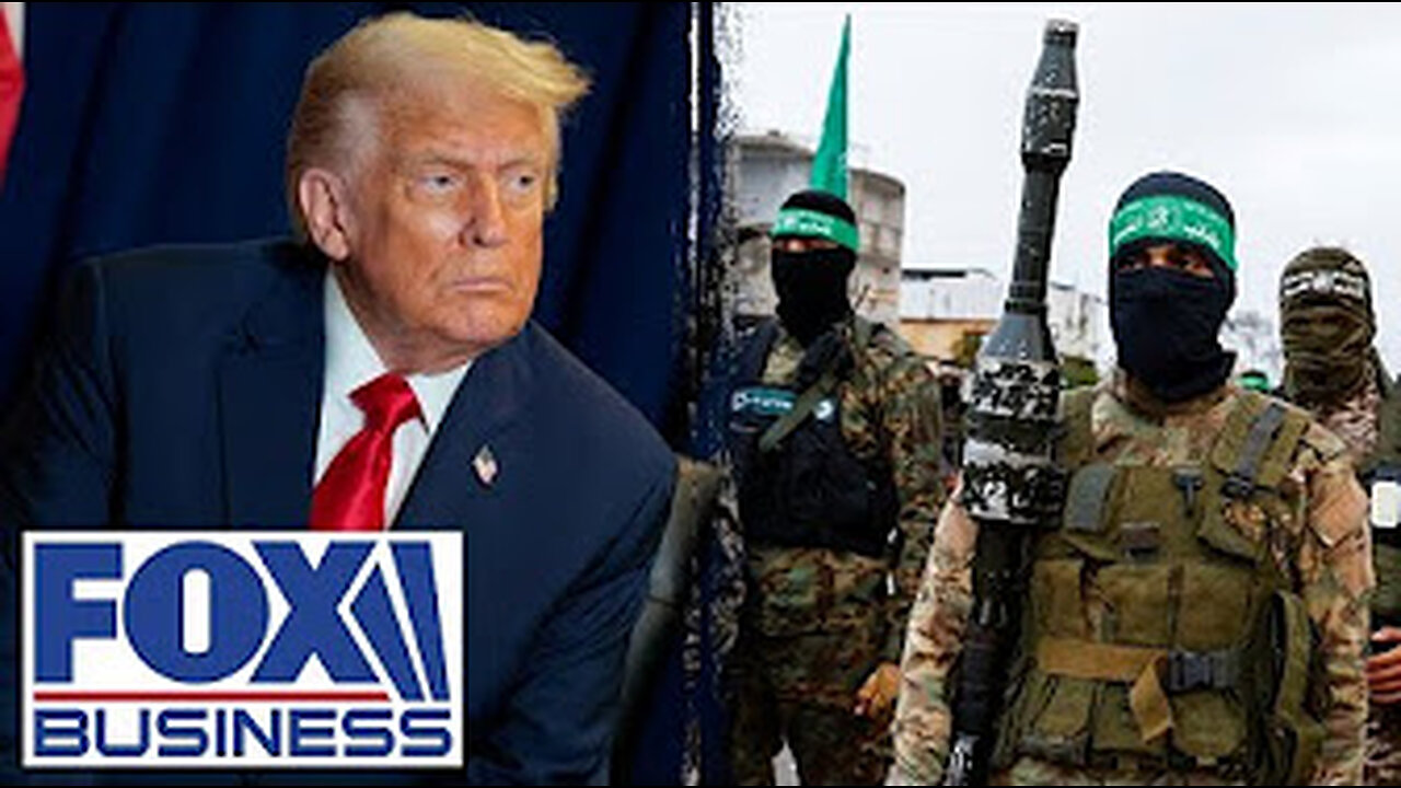 Trump playing chess with hamas.