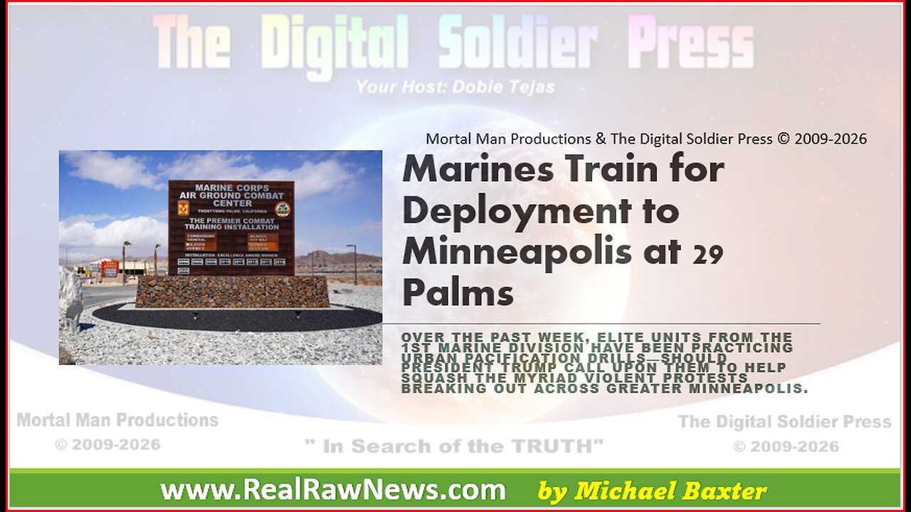 Marines Train for Insurrection Act Deployment to MN at 29 Palms