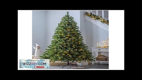 Large Artificial Christmas Tree Green White Flame Retardant Fir Tree with Solid Review