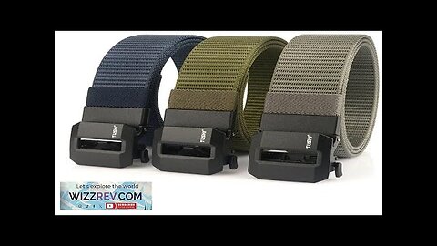 TUSHI 120cm Length Luxury Metal Tactical Belts Automatic Buckle Nylon Quick Dry Review