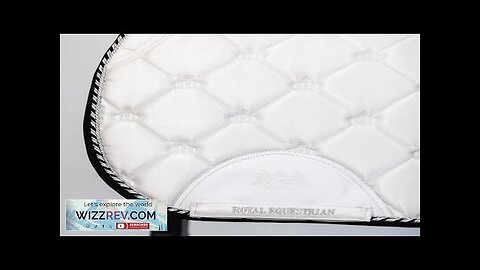 ROYAL EQUESTRIAN JUMP SHOW SADDLE PAD WHITE SILVER Review